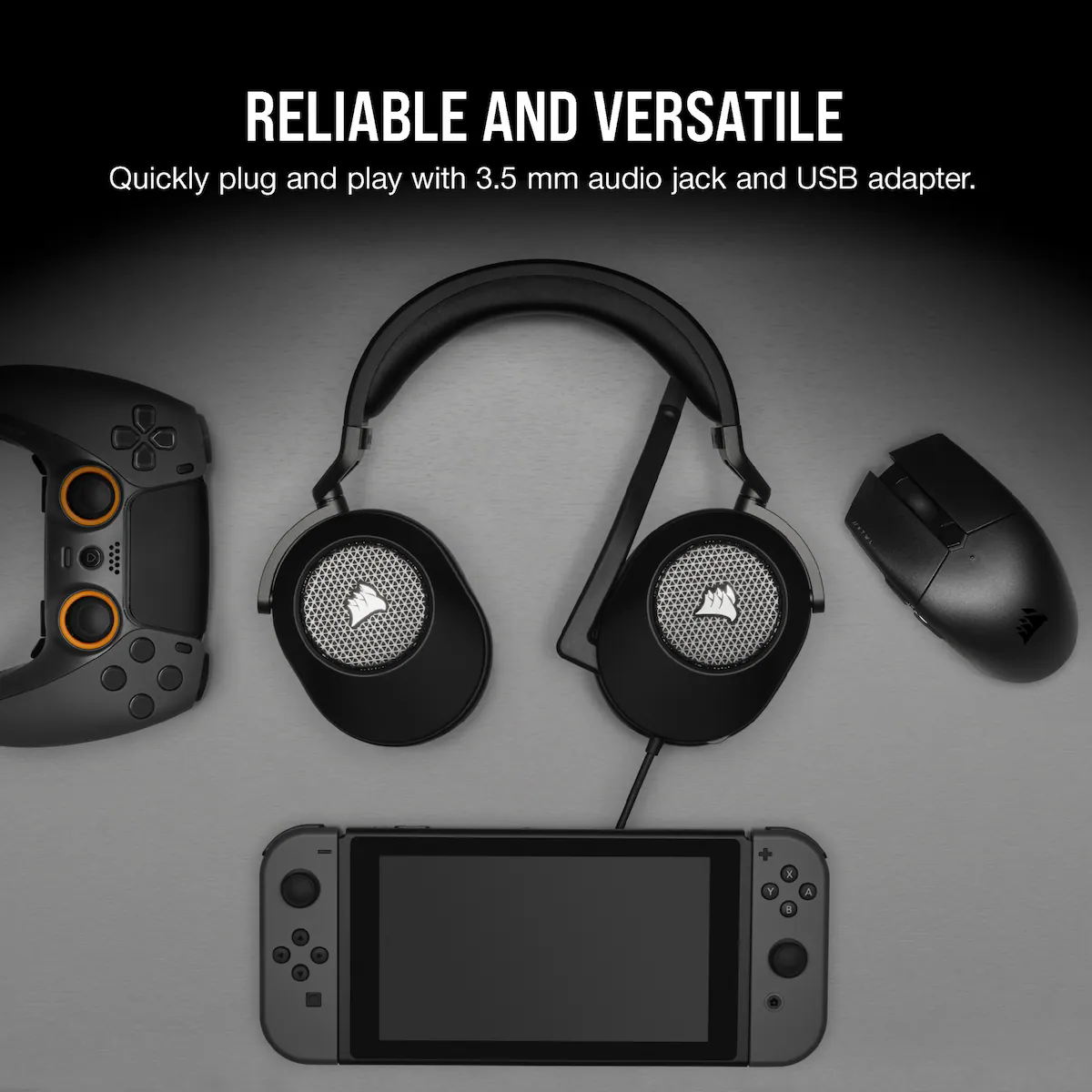 Corsair HS65 Surround gaming headset (sort)