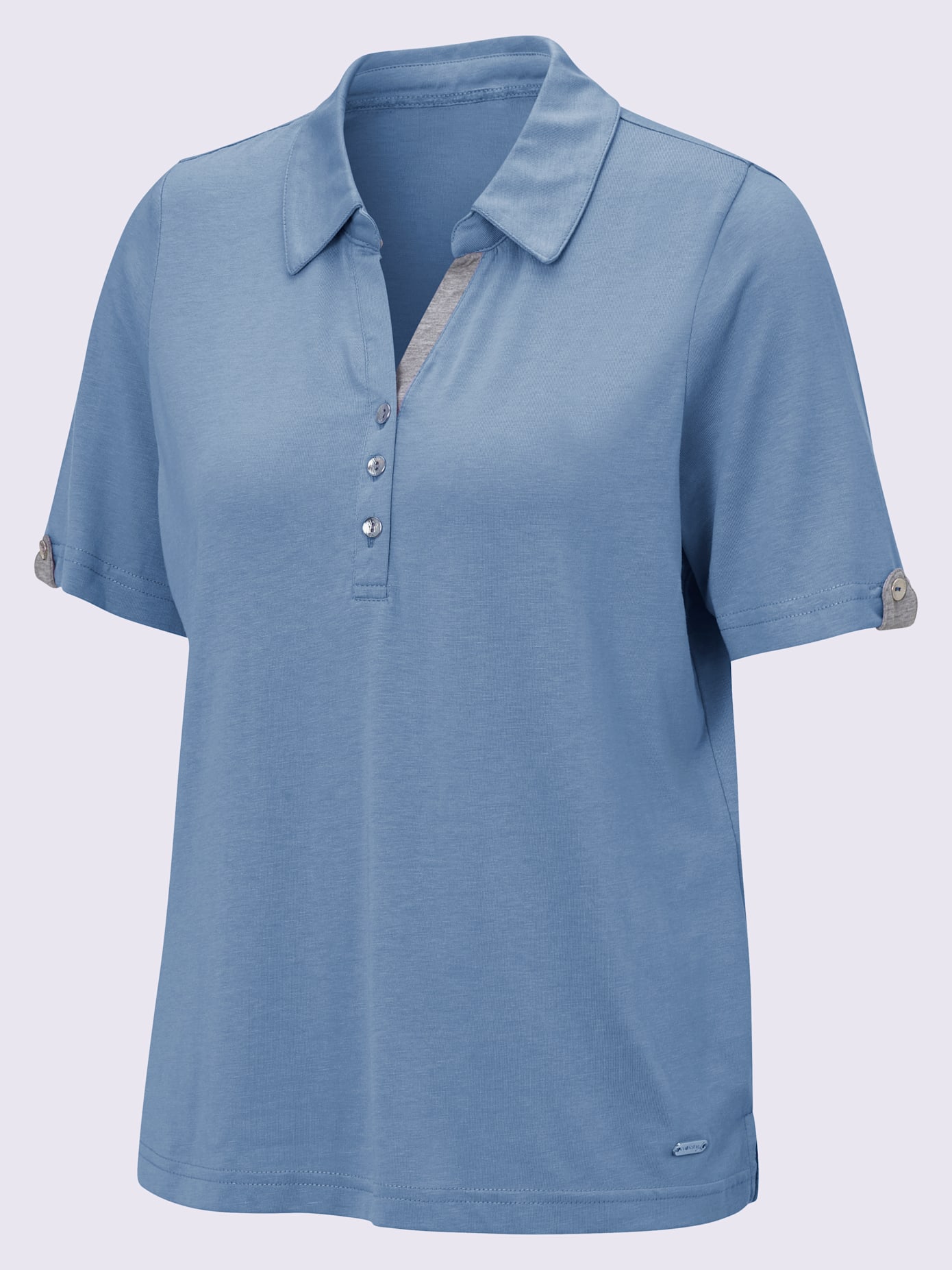 Polo sportif en mélange de matières confortable