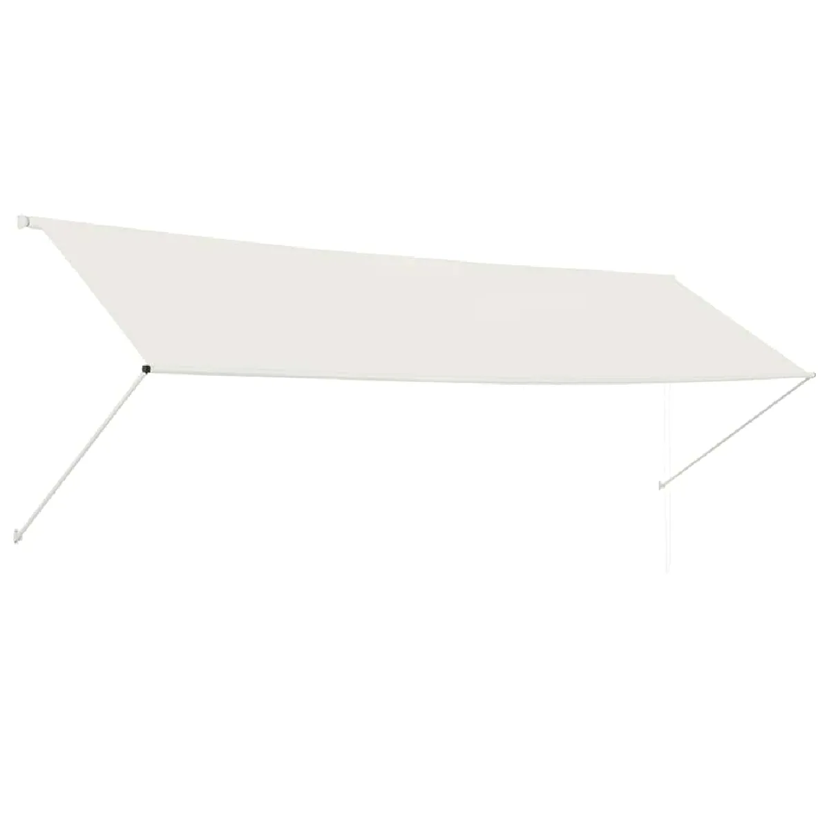 vidaXL Auvent rétractable - Crème, 400x150 cm