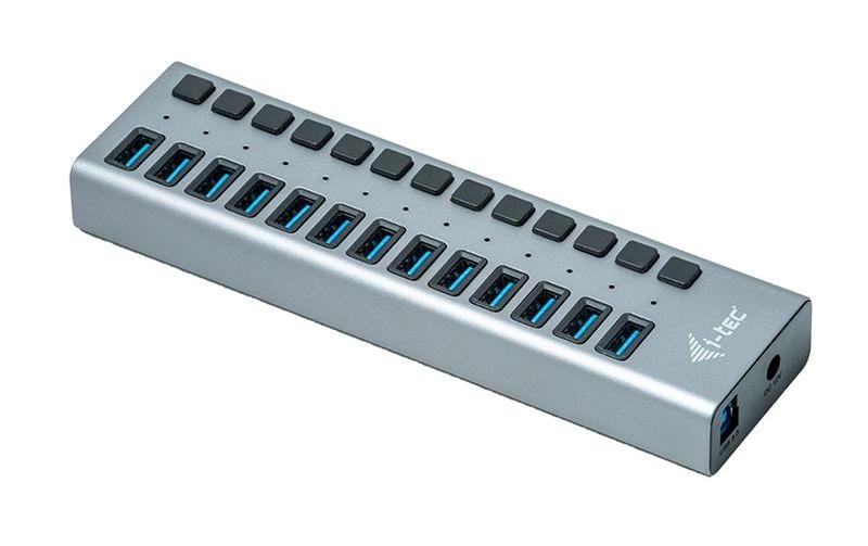 USB 3.0 Charging HUB 13 Port13-Port USB-A Lade-HUB mit 60 Watt-Poweradapter