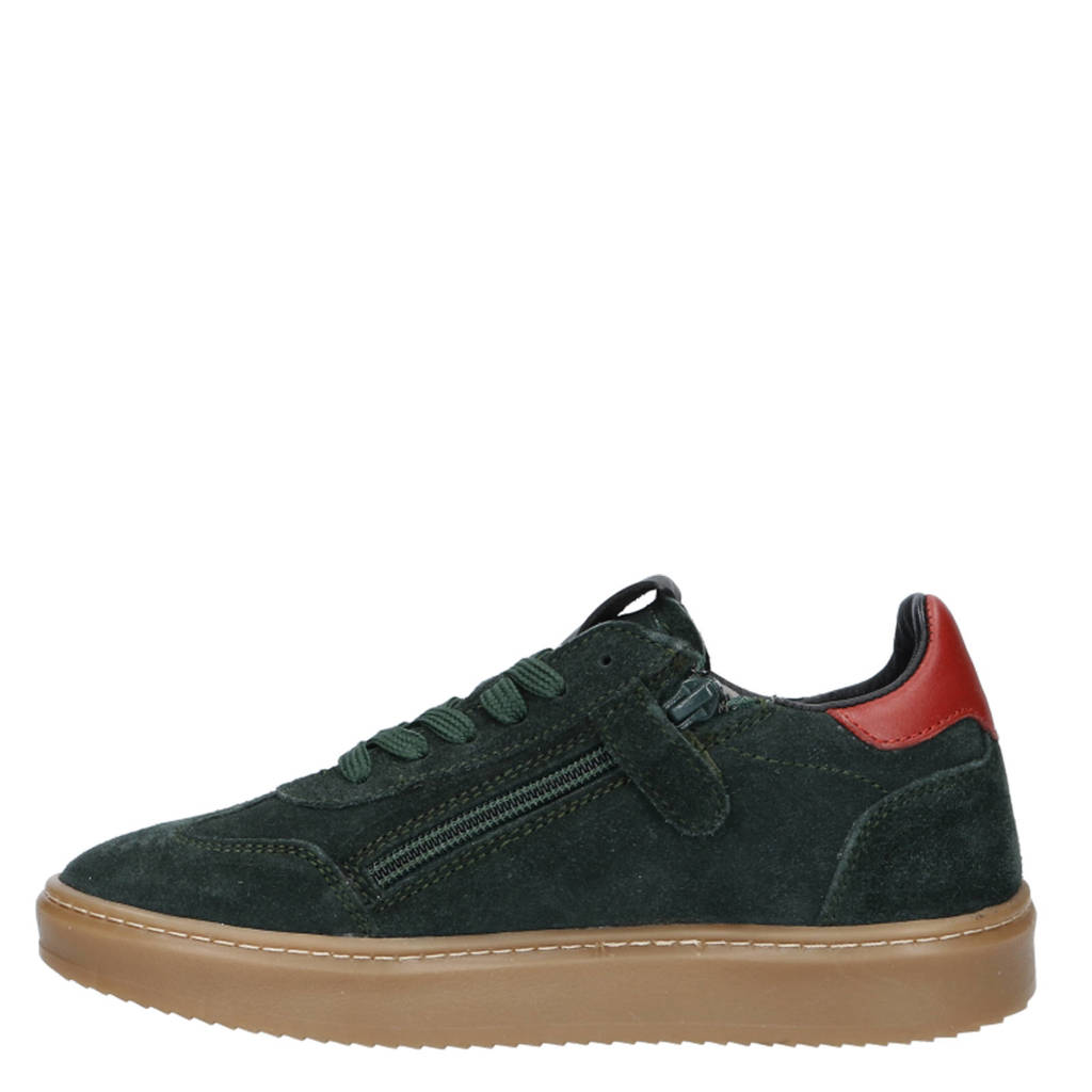 Hip suède sneakers donkergroen