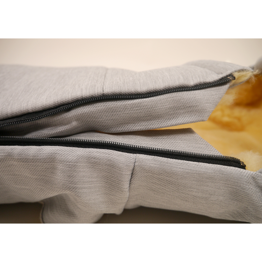 KAISER Winterfußsack Emma denim light grey