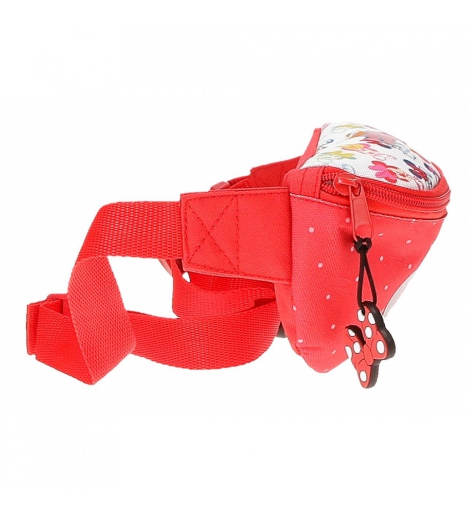 Bolsa de cintura Joumma Bags Minnie Diva vermelha - 27x11x6,5cm -