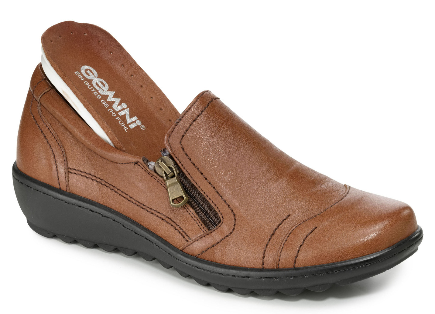 Gemini Slipper aus weichem Rind-Nappaleder