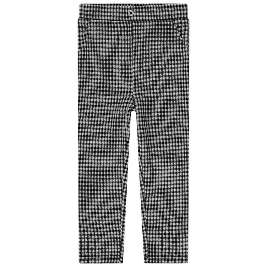 Jegging milano à carreaux pour bébé fille - Noir