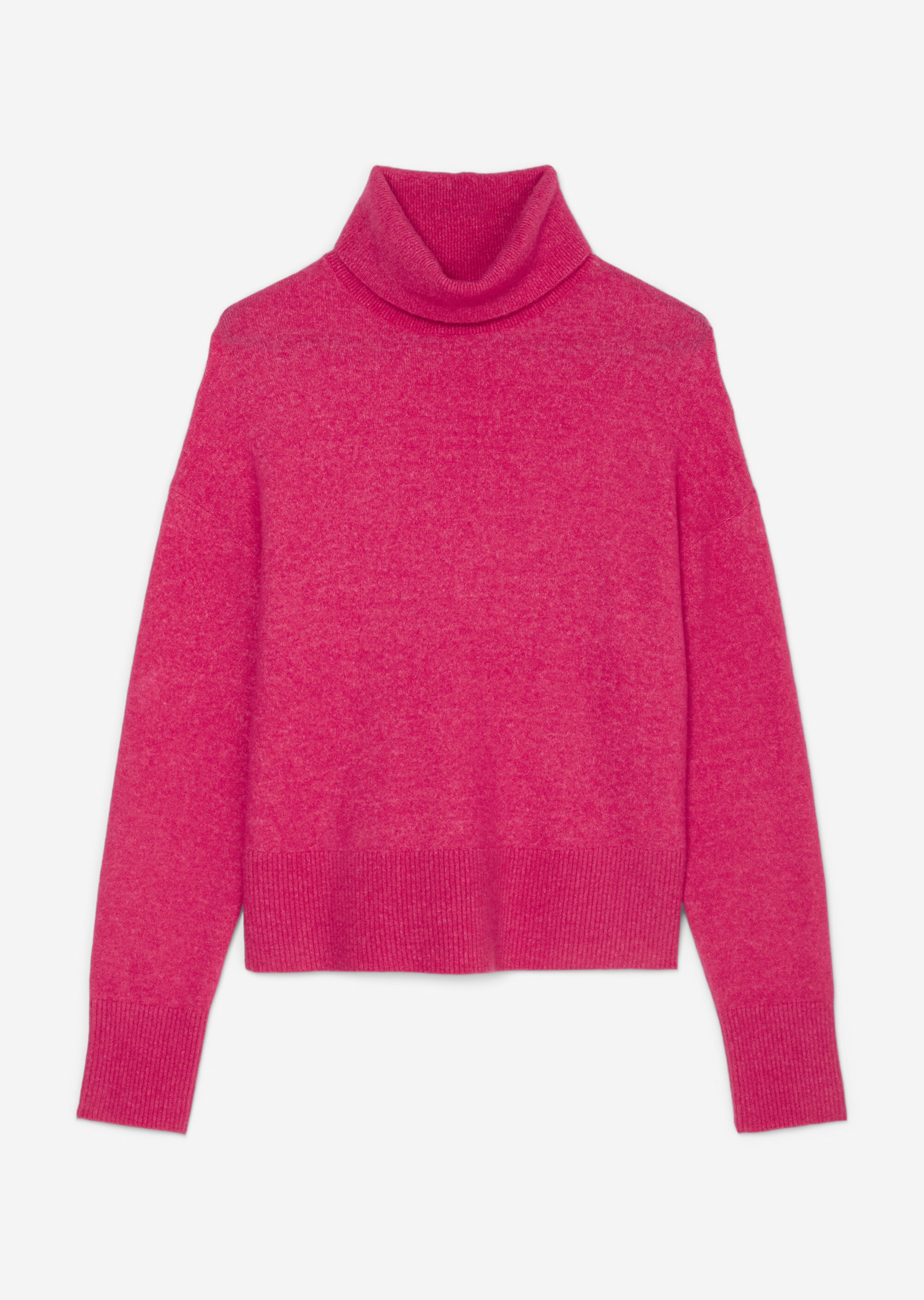 Softer Rollkragenpullover oversizeaus edlem Schurwolle-Mix