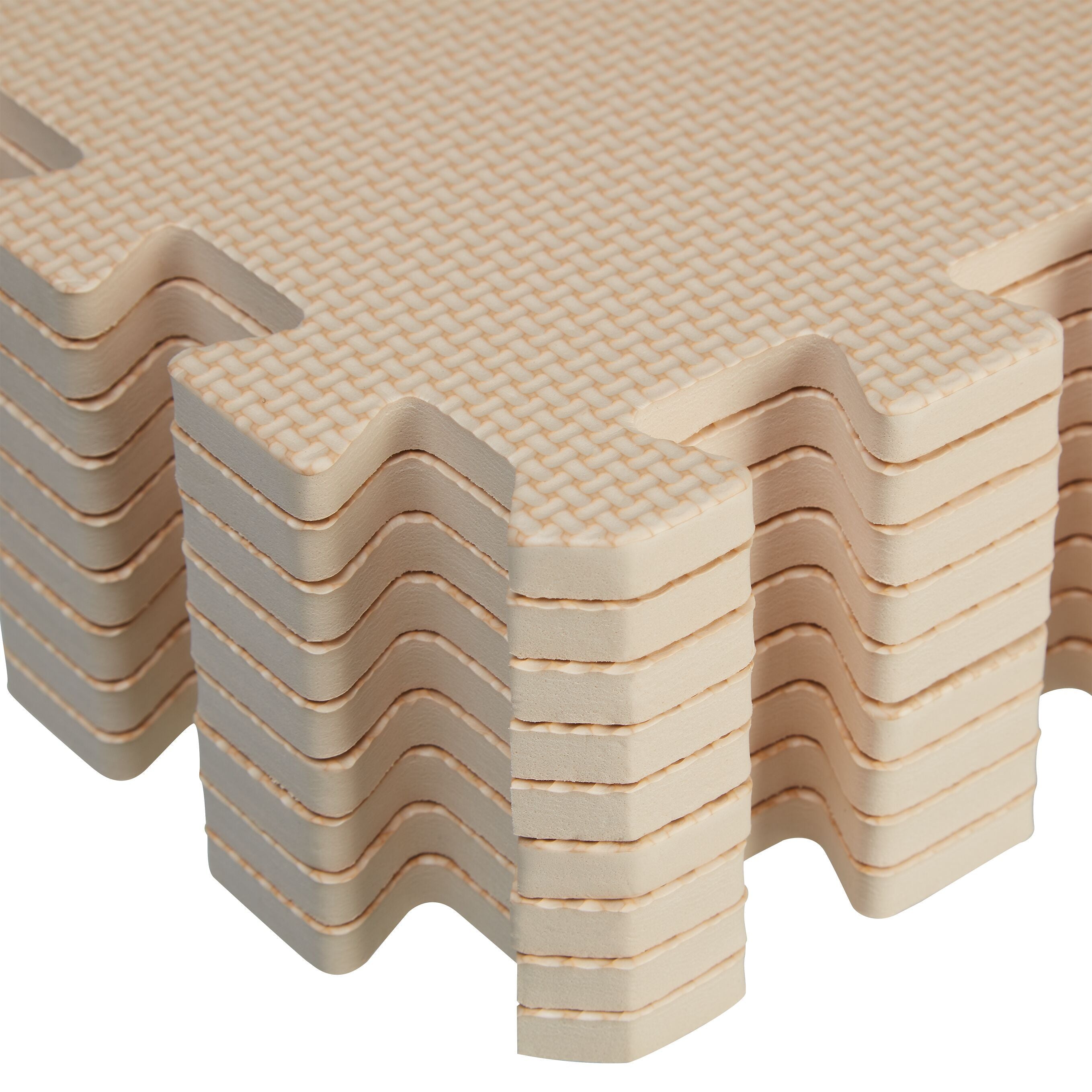 SELENIA Bodenmatte - Beige / B: 31.3 cm x T: 31.3 cm x H: 0.9 cm
