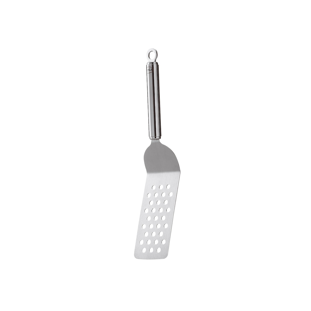 Rösle Spatula with holes and bent 32 x 6.5 x 3 cm