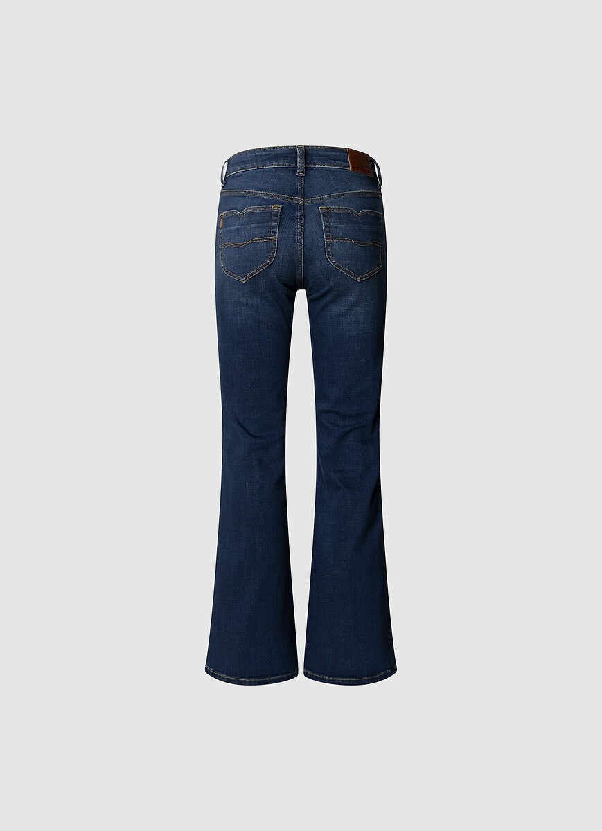 PEPE JEANS<br>Calça flare com cintura alta WILLA