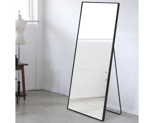 Staande spiegel Chicago Stand zwart 151x51 cm
