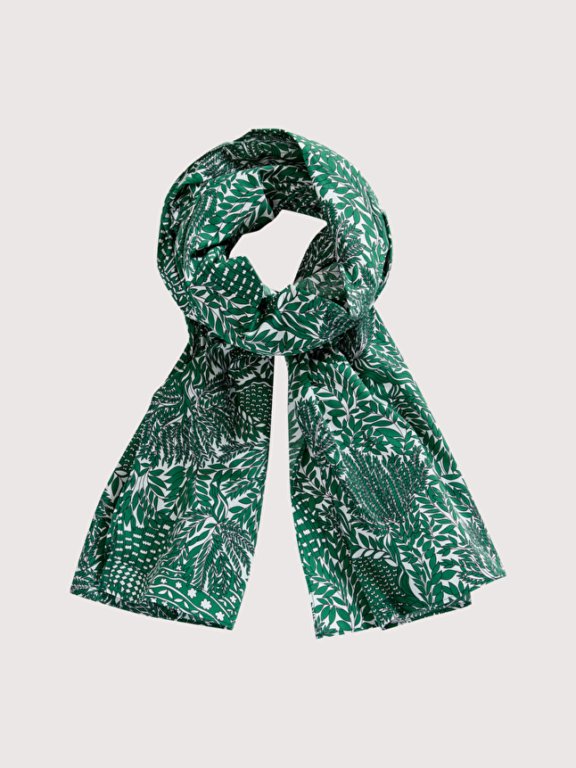 Foulard imprimé feuillage