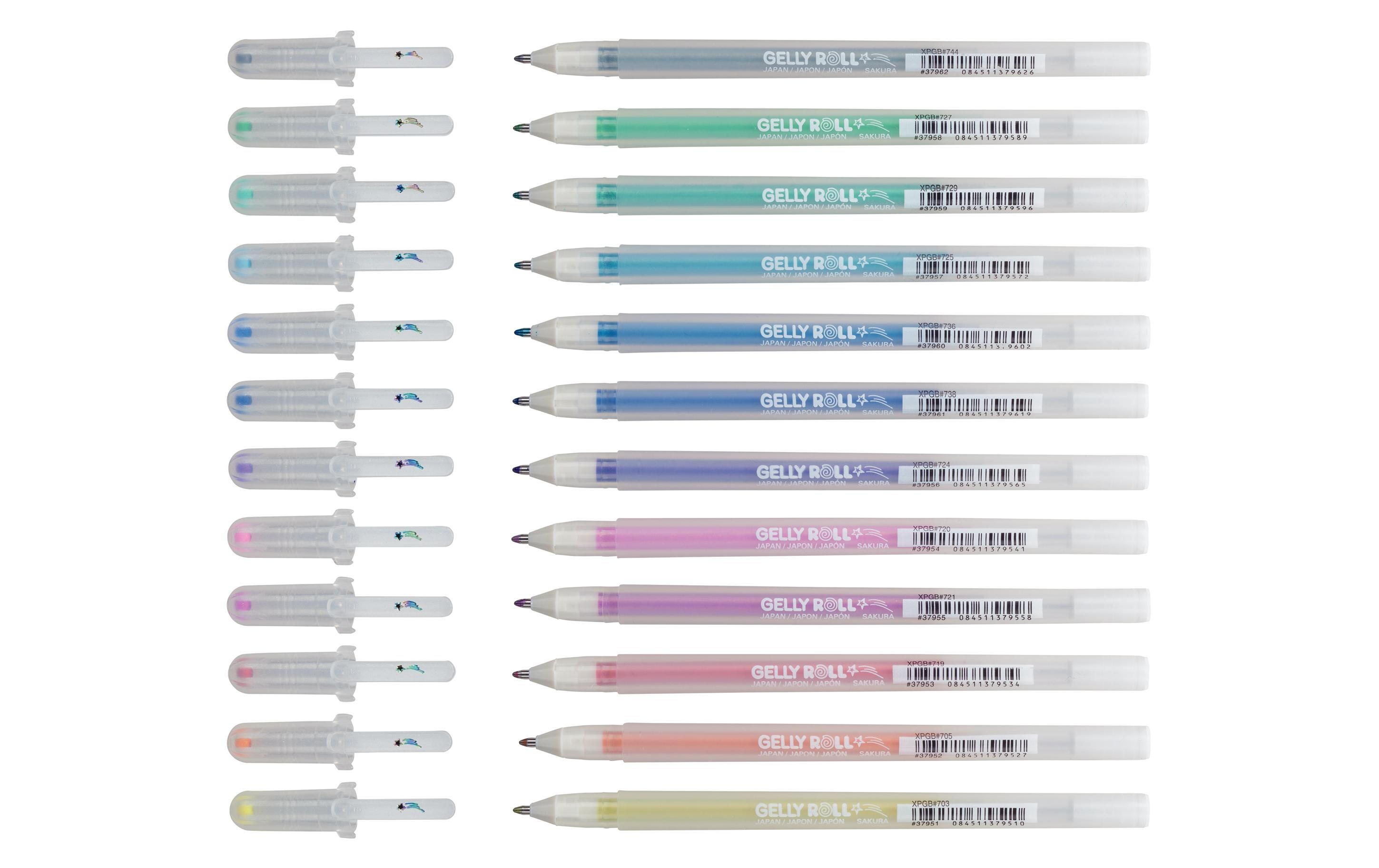 Gelschreiber Gelly Roll Stardust 12 StückGelroller zum Zeichnen, Journaling, Dekorieren