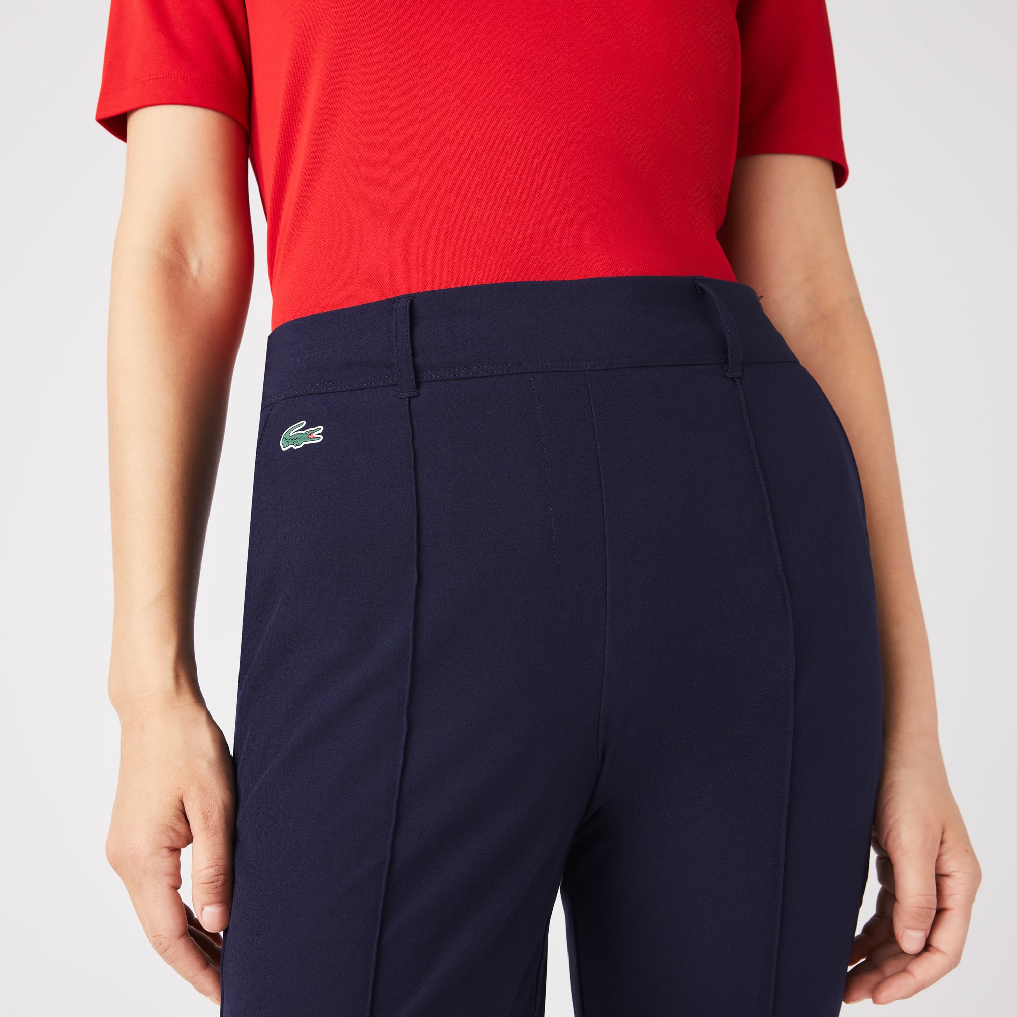 Pantalon femme Golf Lacoste SPORT en taffetas extensible ultra-dry Pantalons & Shorts - Bleu - Lacoste - Femme