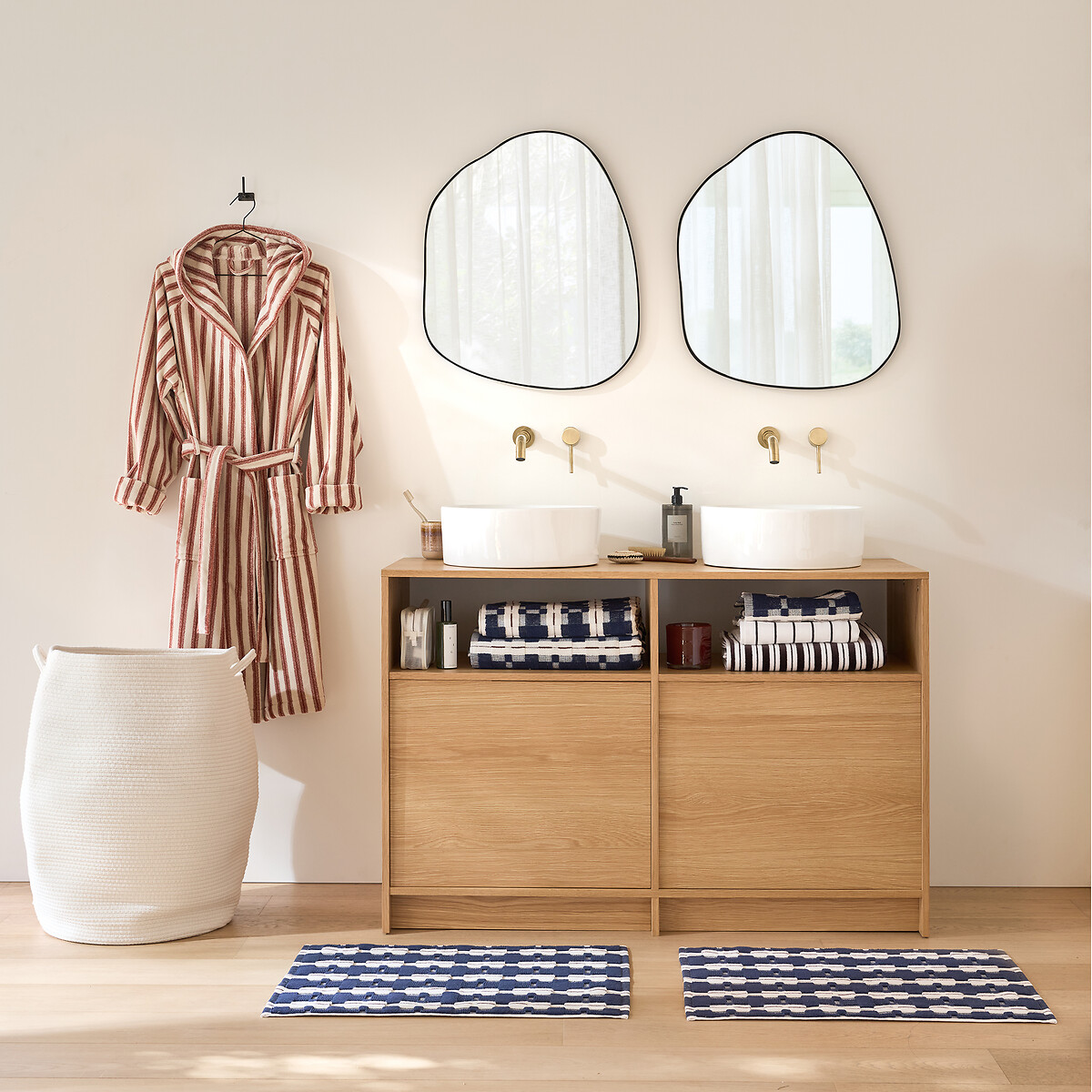 LA REDOUTE INTERIEURS<br>Tapete de banho atoalhado jacquard, Meiri