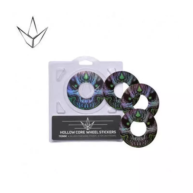 Autocollant Roue Trottinette BLUNT 110mm Hollow Skull