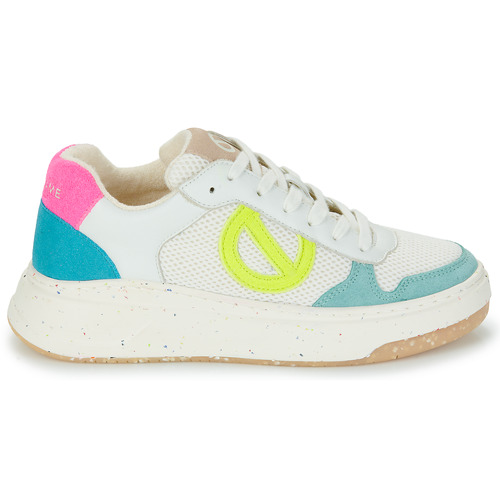 No Name - BRIDGET SNEAKER W - Blanc / Jaune / Bleu
