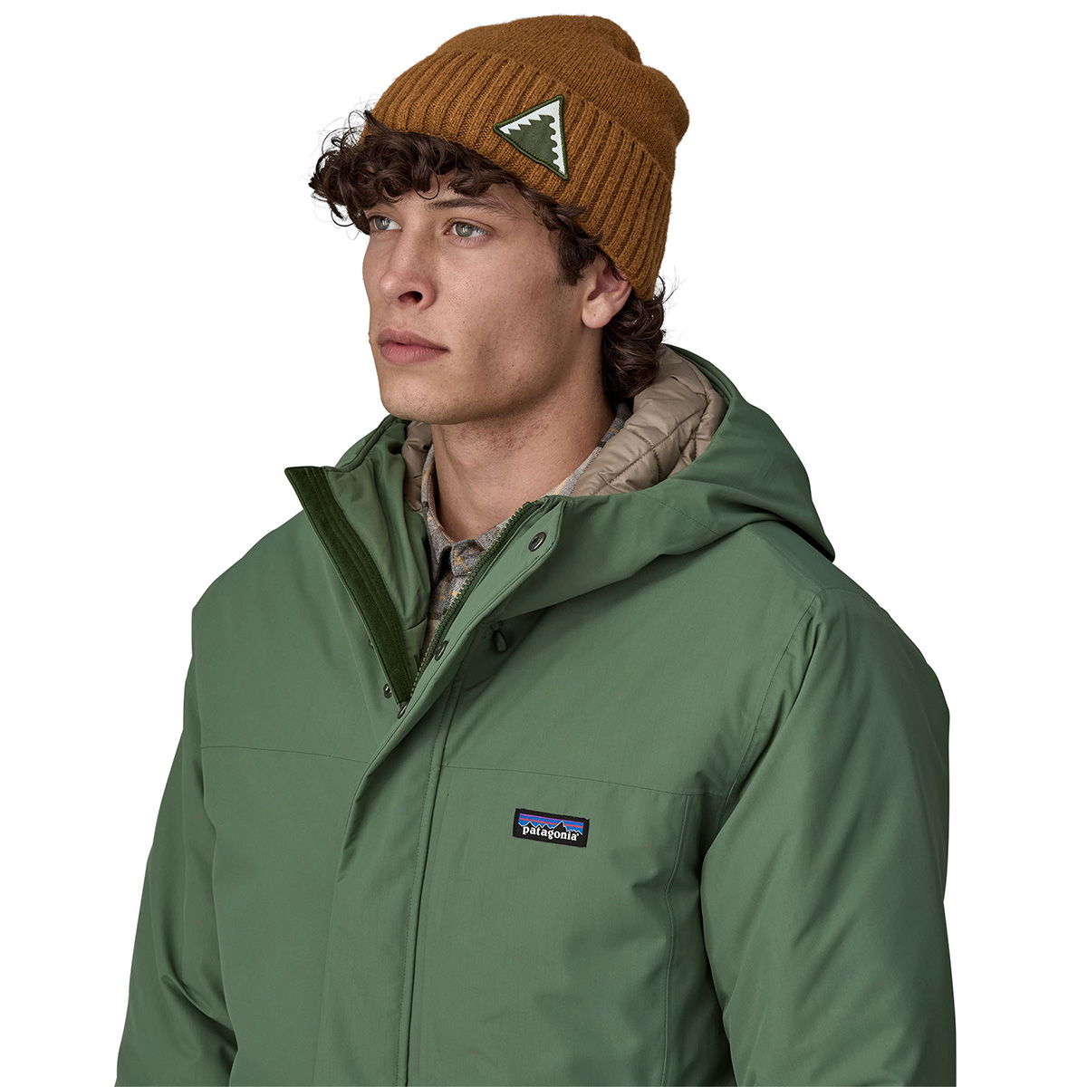 Patagonia Brodeo Wool Beanie (Dawn/Tracks/Brown)