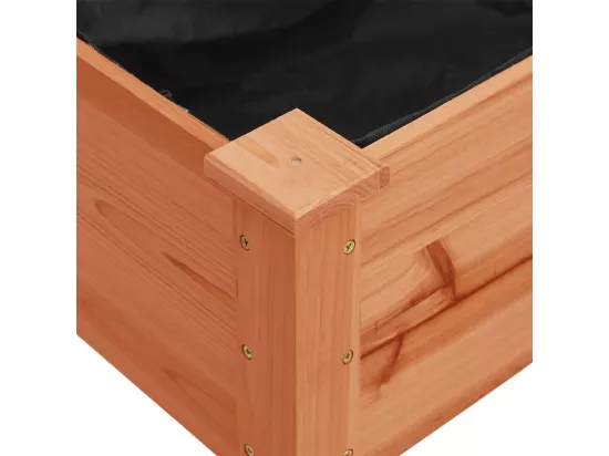 Jardinière bac lit surélevé bois marron 118 x 59 x 80 cm 02_0038729