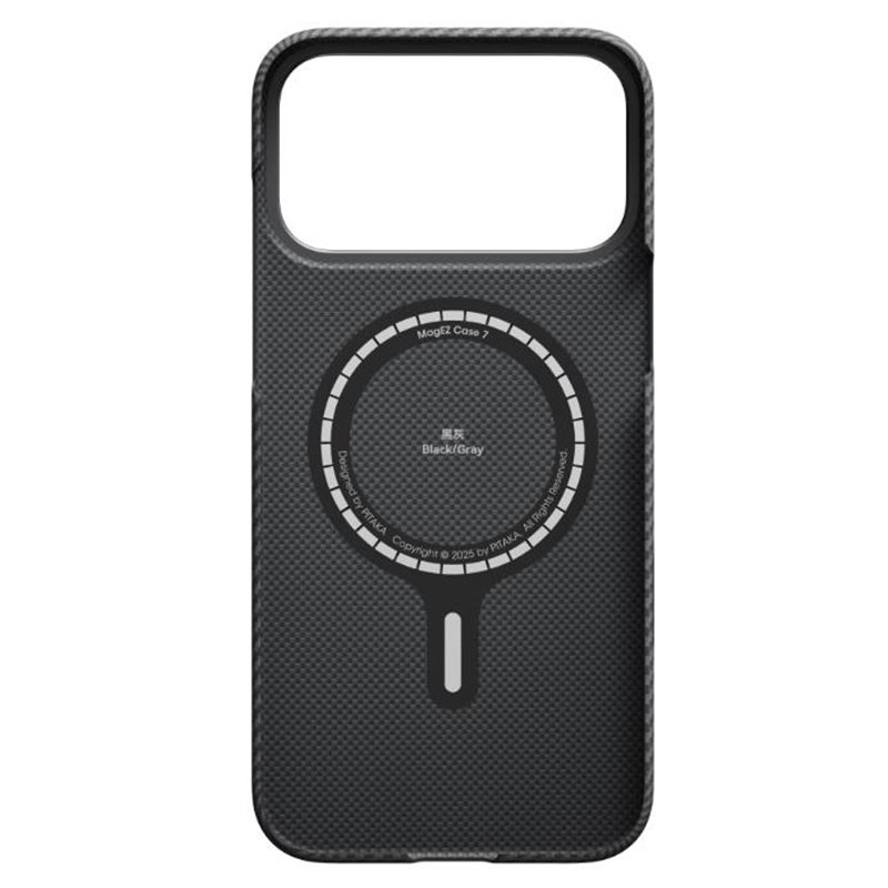 iPhone 17 Pro Max MagEZ MagSafe Case Aramid Schutzhülle (KI1701BPM) - Schwarz (Carbon)