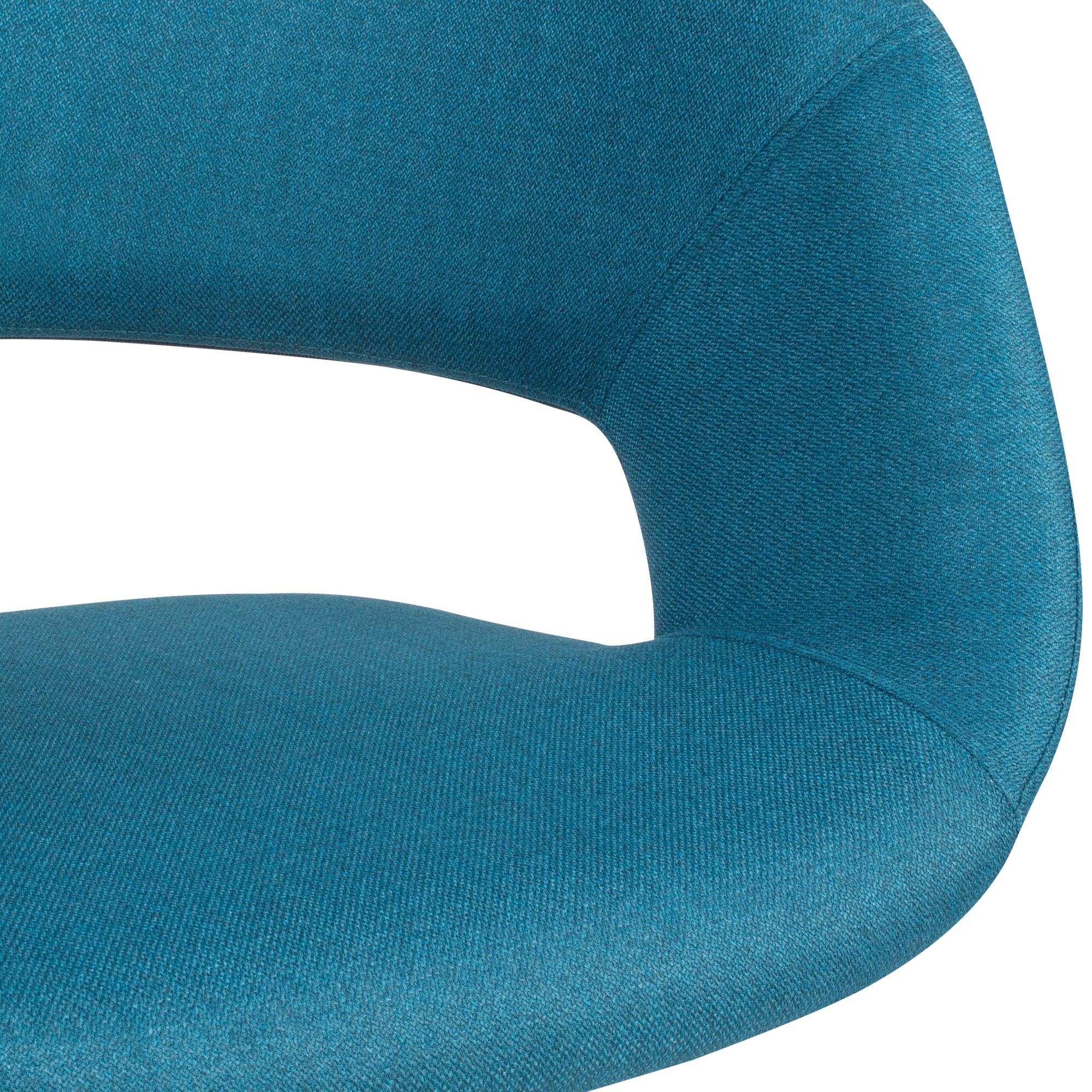 KADIMA DESIGN Esszimmerstuhl MELLA: Retro, gepolsterte Sitzschale, Hevea-Holz, 56x80x50 cm, 110 kg Belastbarkeit, Polyester-Bezug.