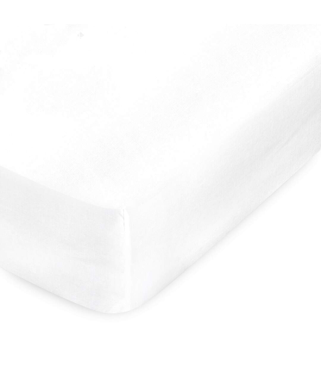 Protège matelas 200x200 cm Bonnet 40cm AUBIN coton gratté 2 faces environ 220g/m²