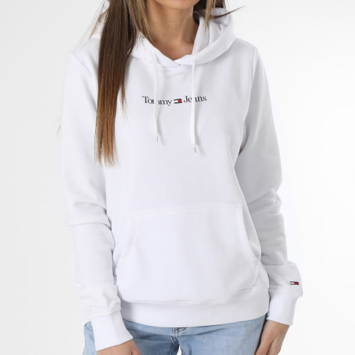 Sweat Capuche Femme Serif Linear 5649 Blanc