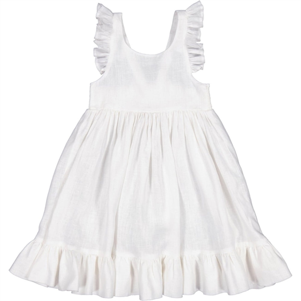 White Danita Frill Kjole - MarMar → Luksusbaby.dk