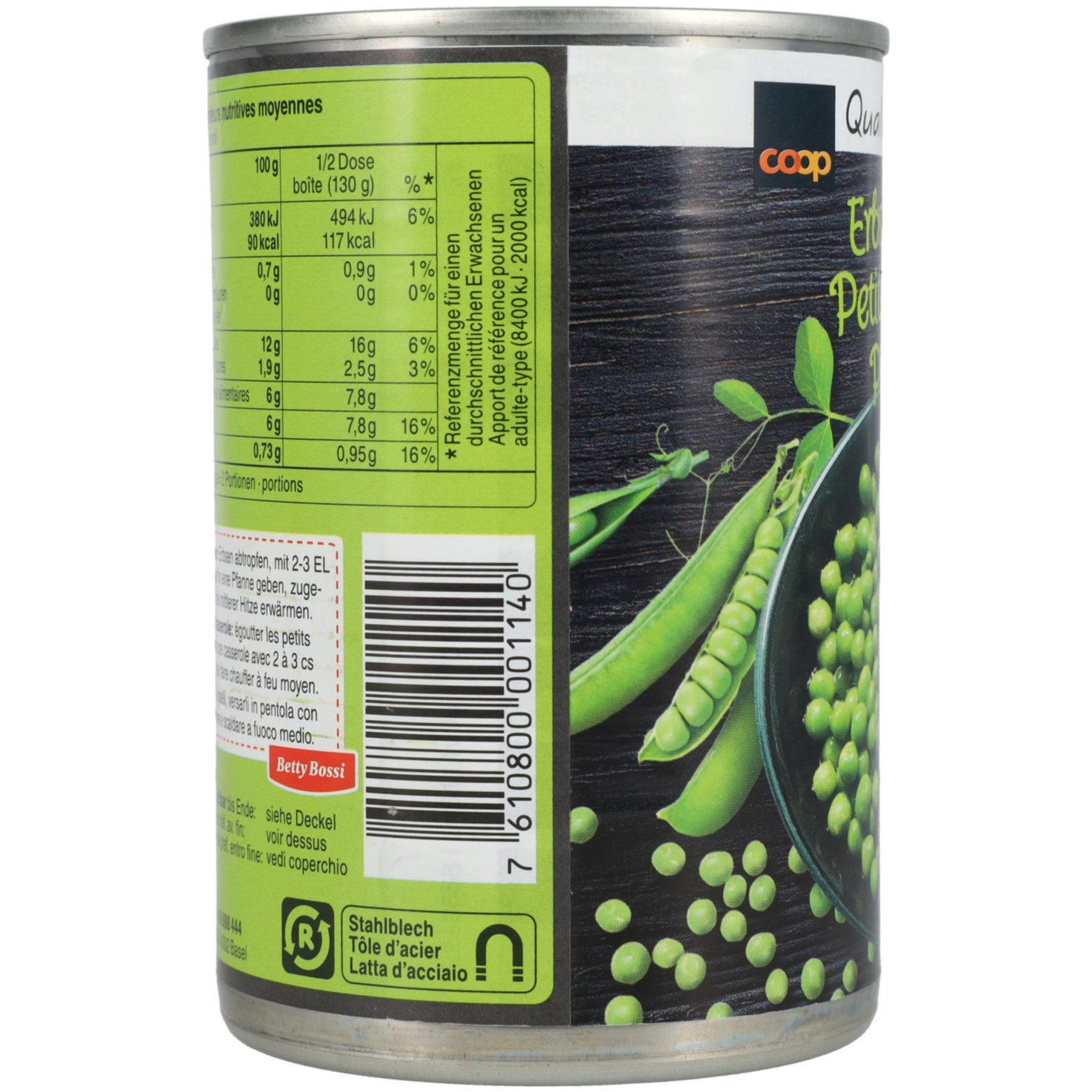 Erbsen fein