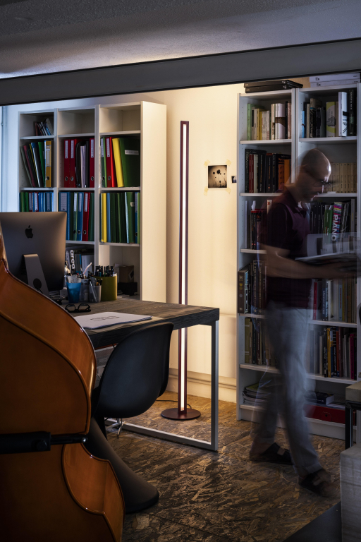 Foscarini Chiaroscura vloerlamp LED terra donkerrood