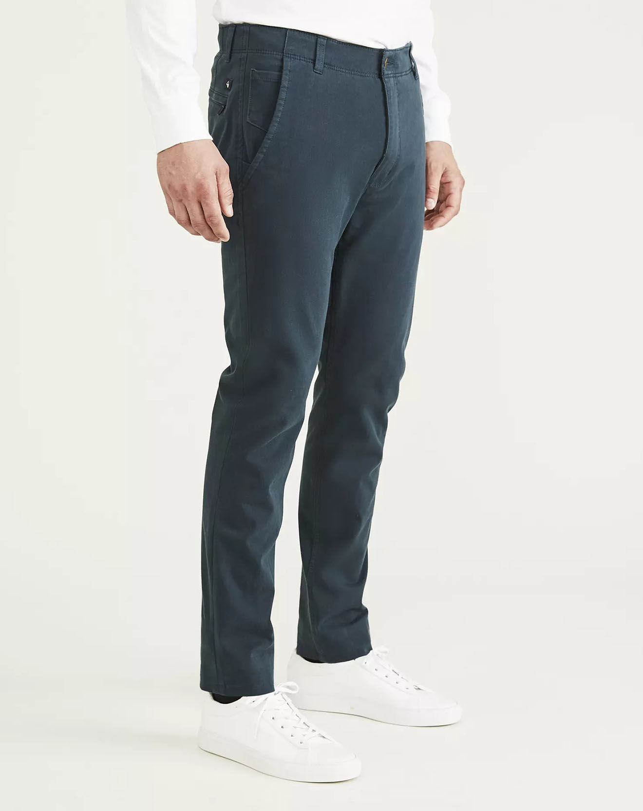 Dockers Pantalon Smart 360 Flex Alpha Skinn bleu/gris