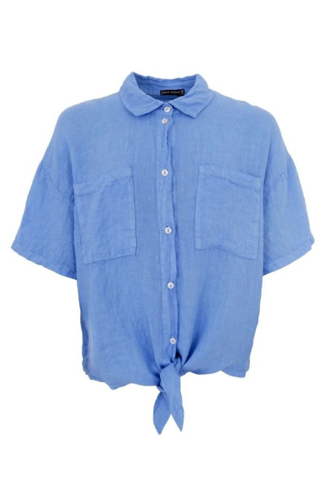 Black Colour Bcmelina Short Shirt sky blue