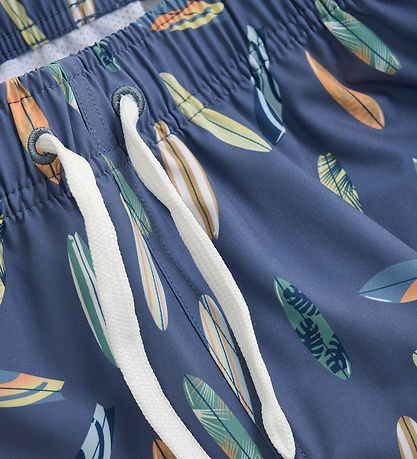 Color Kids Bådeshorts - Vintage Indigo m. Surfbr?tter