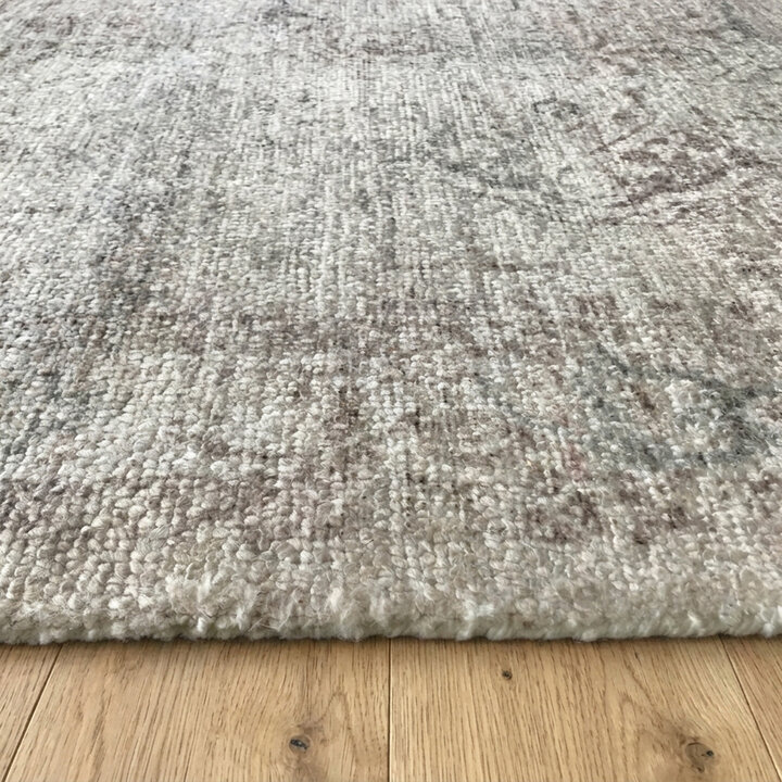 Vintage vloerkleed - Kyra Medaillon Taupe | Duurzaam design