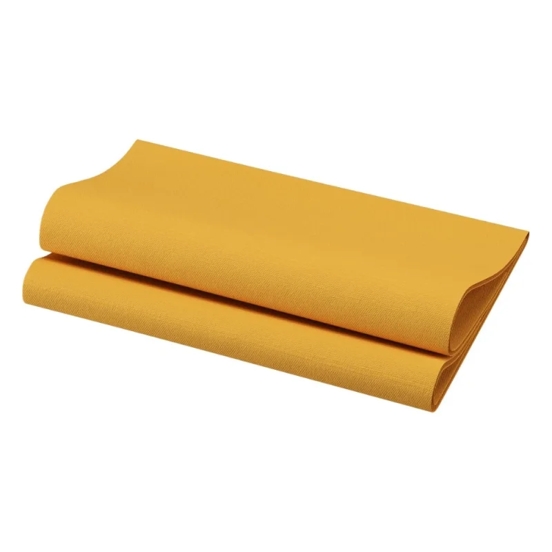 DUNI - Serviette de table Bio dunisoft - 40x40 - Miel - x360