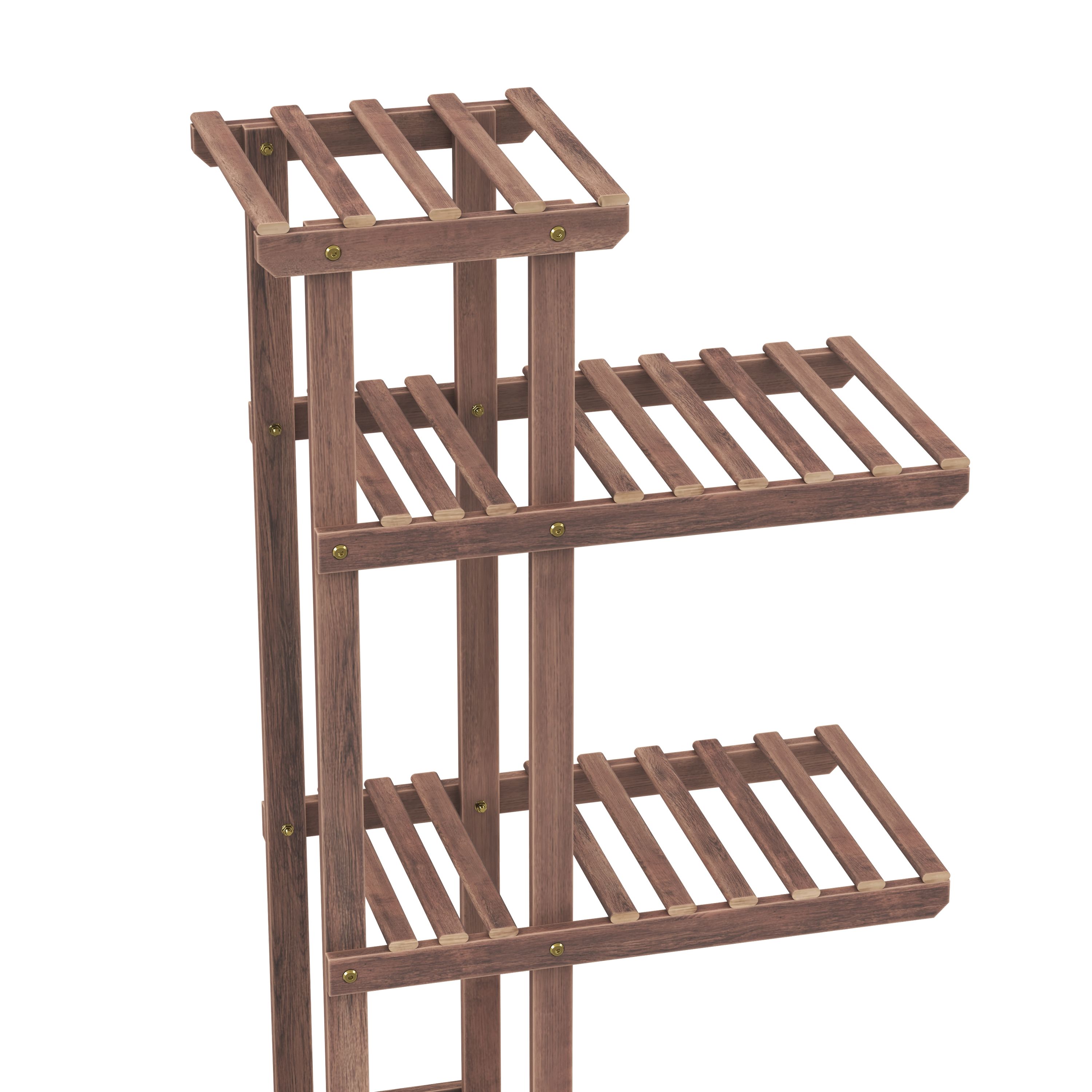 Pflanzenregal Holz 96 x 25 x 96 cm natur