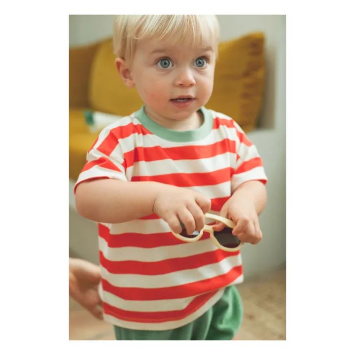 Marlot Paris T-shirt Augusto Rayé | Rouge