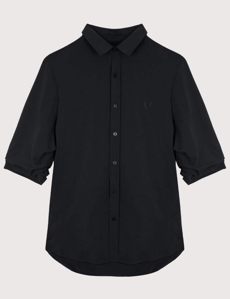 HBT 2ND SKIN | CHARLIE CHEMISE MC 3/4 NOIRE