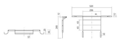 Alape emmerrooster aluminium t.b.v. uitstortgootsteen plaatstaal aluminium
