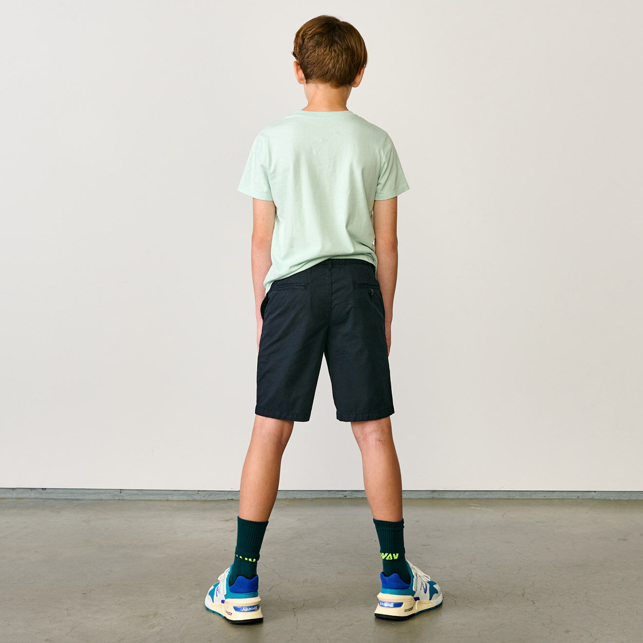 Bellerose Bermuda en Toile de coton Wayne bleu nuit