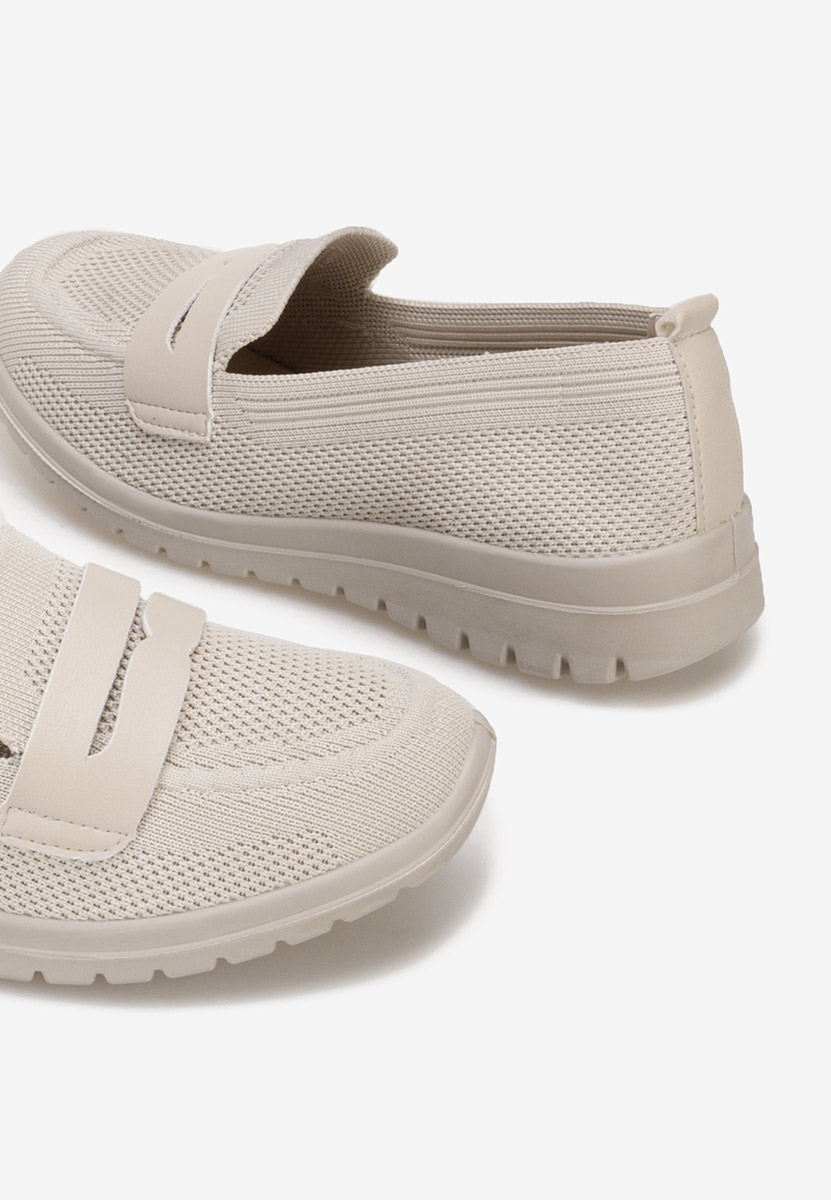 Mocassins femme beige Icora