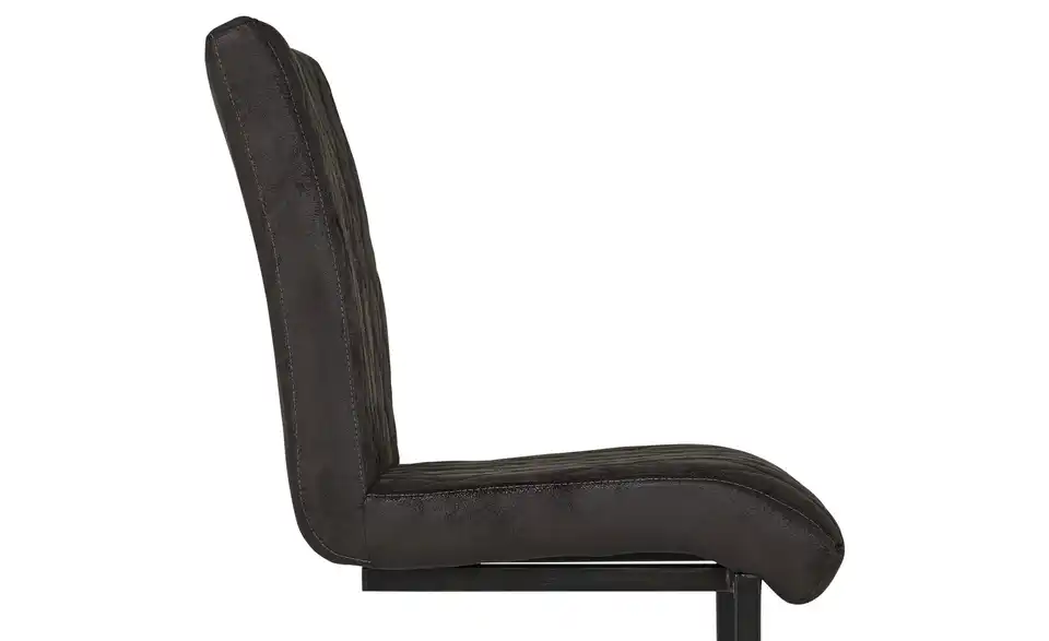 Schwingstuhl Theodor ohne Mikrofaser Braun, Schwarz