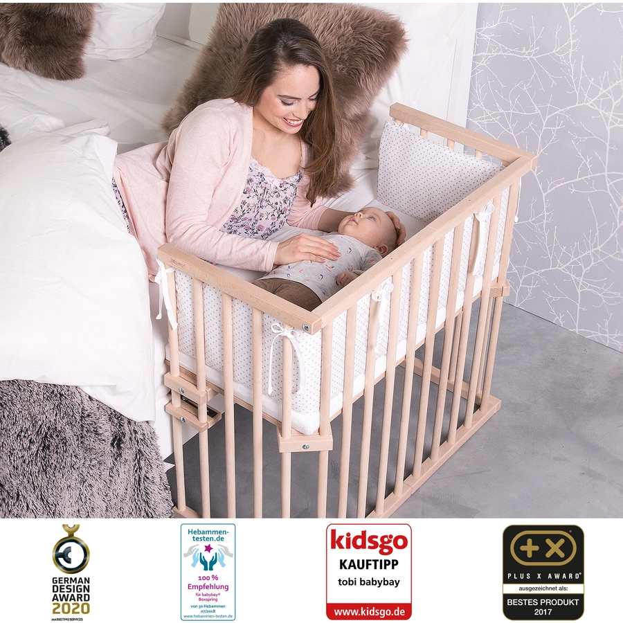 babybay Beistellbett Mini natur extra belüftet