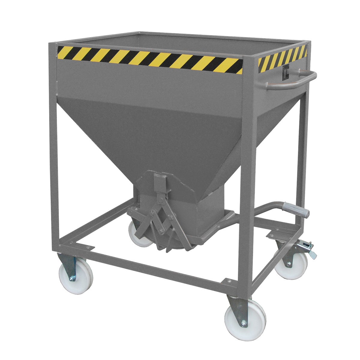 Bauer SR 375 silocontainer, gelakt, muisgrijs