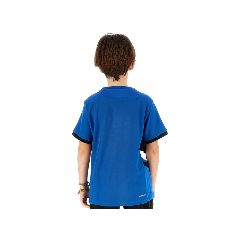 Tee-shirt tennis junior bleu Lotto Squadra 3