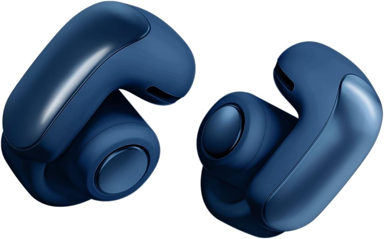 Bose Ultra Open Earbuds, Écouteurs oreilles libres avec technologie OpenAudio, Écouteurs stéréo ouverts sans fil, Écouteurs immersifs à clipser, Jusqu’à 48 heures d’autonomie