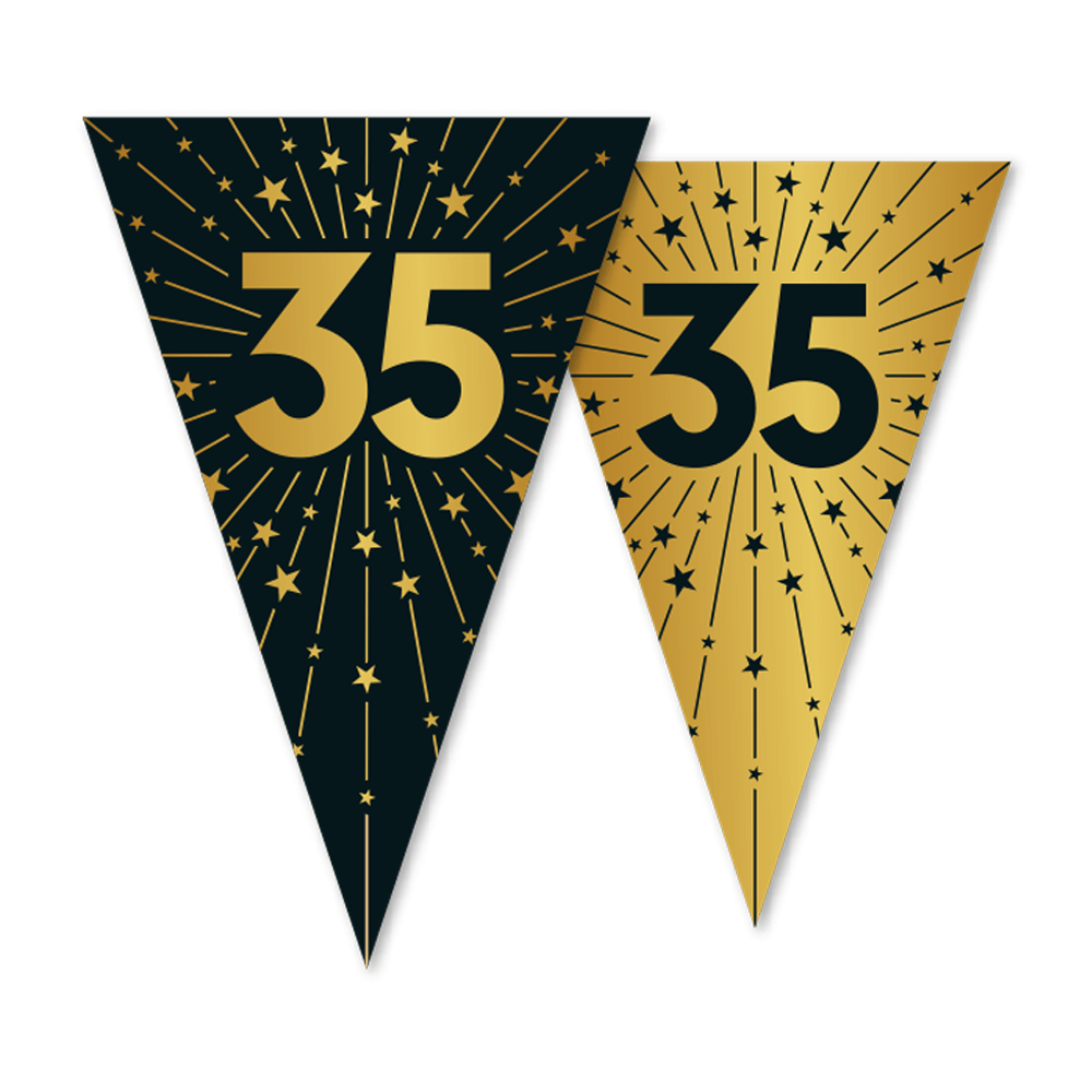 35 Jaar Slinger Goud Zwart 10m
