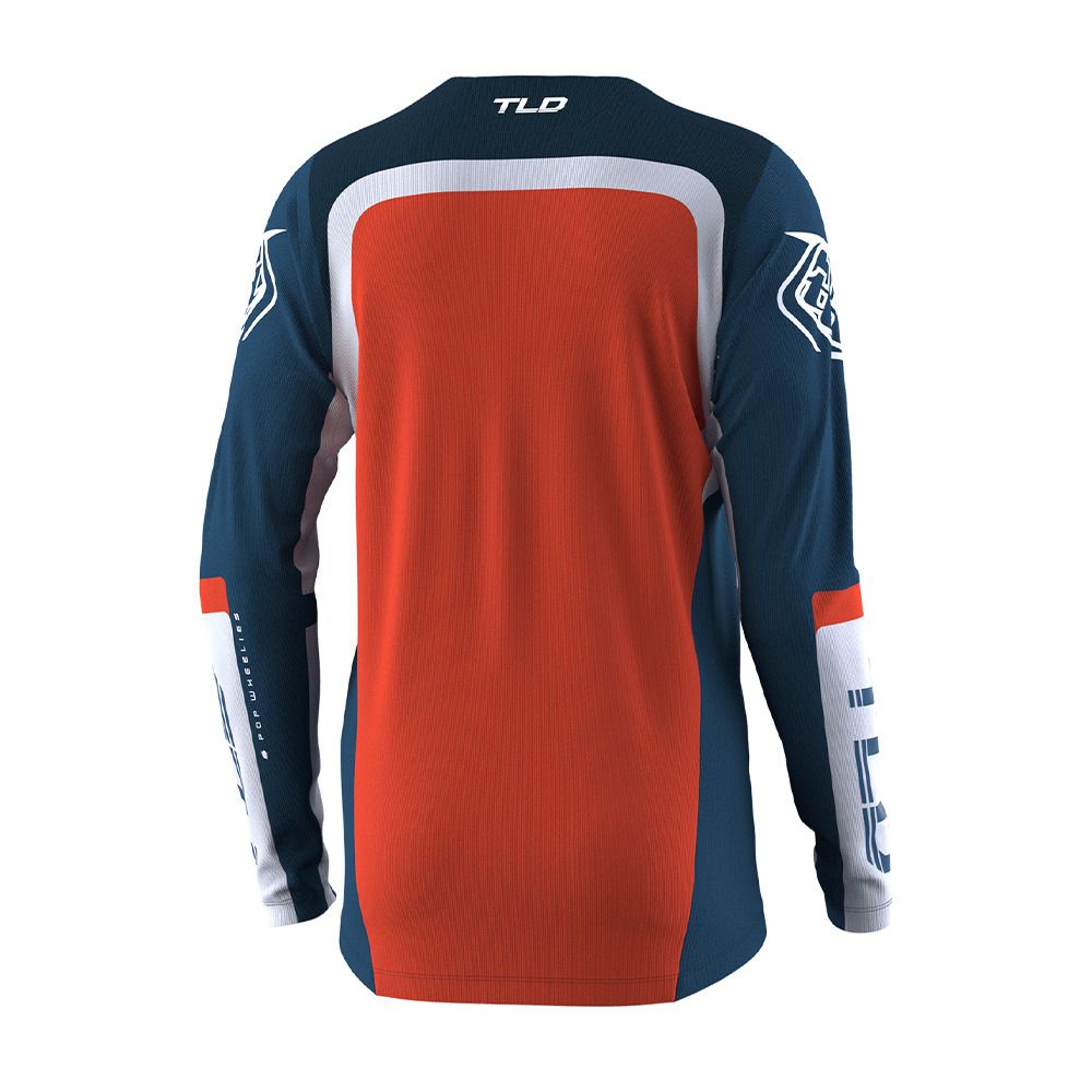 Troy Lee Designs SPRINT FACTURA SLATE - Maillot Homme slate blue/orange