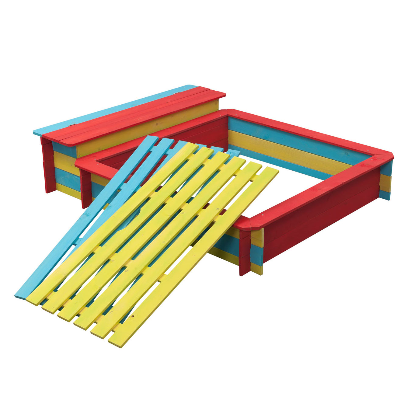 Swingking Houten Zandbak Gekleurd - Jade