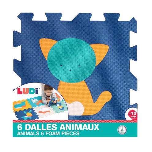 Dalles en mousse 6 Animaux - LUDI