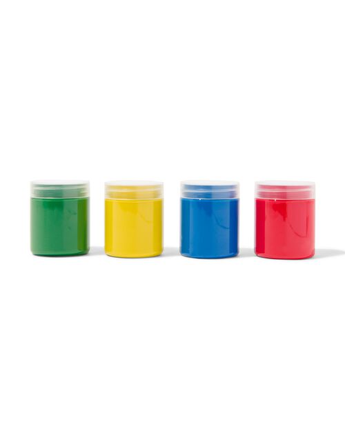 4 pots de peinture au doigt à séchage rapide